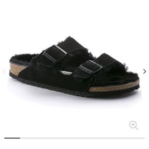 Arizona Big Buckle Shearling Oiled Leather